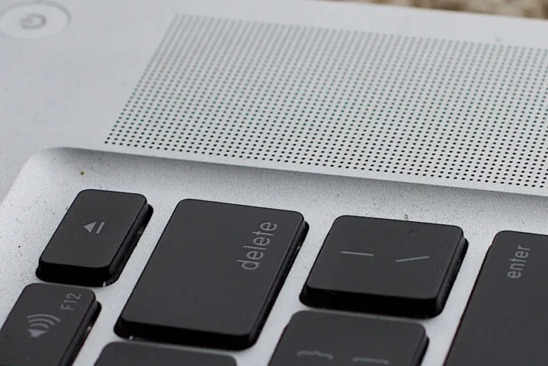 Close-up of a laptop keyboard
